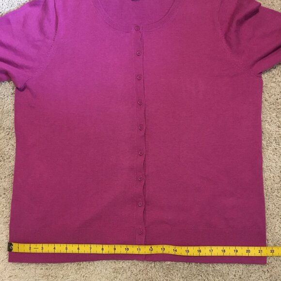 Fandango Pink Soft Cotton Blend Knit Button Up Cardigan - Picture 12 of 14